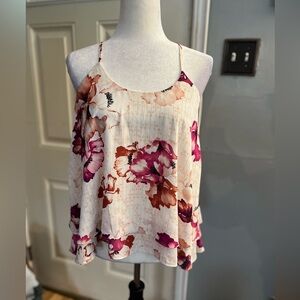 Metaphor flowy floral tank top